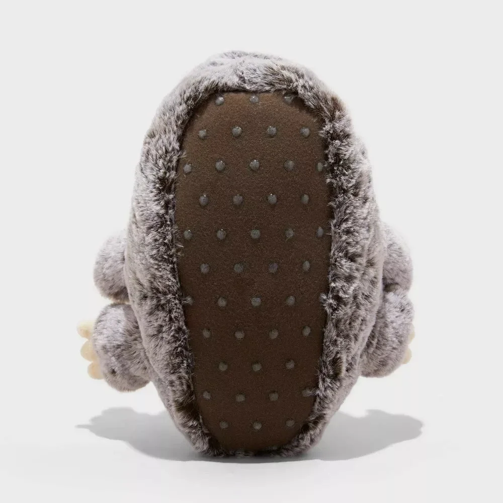Boys' Gray Sloth‎ Loafer Slippers Cat & Jack Size 4/5 New With Tags
